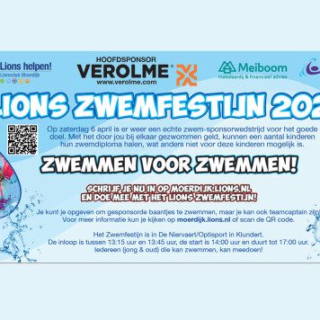 Poster Lions Zwemfestijn 2024